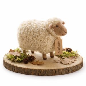 Handmade Himalayan Wool Felt Sheep - Authentic Nepalese Craftsmanship
