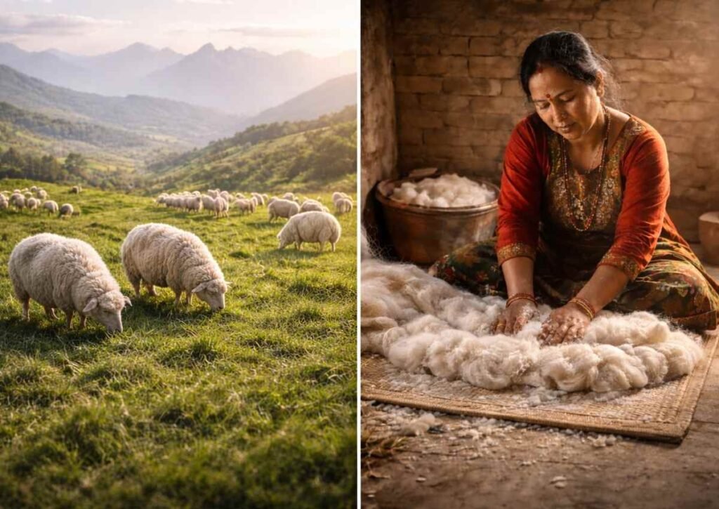 100 percent New Zealand wool and traditional Nepali felting techniques handmade cat cave by HillYarn Nepal