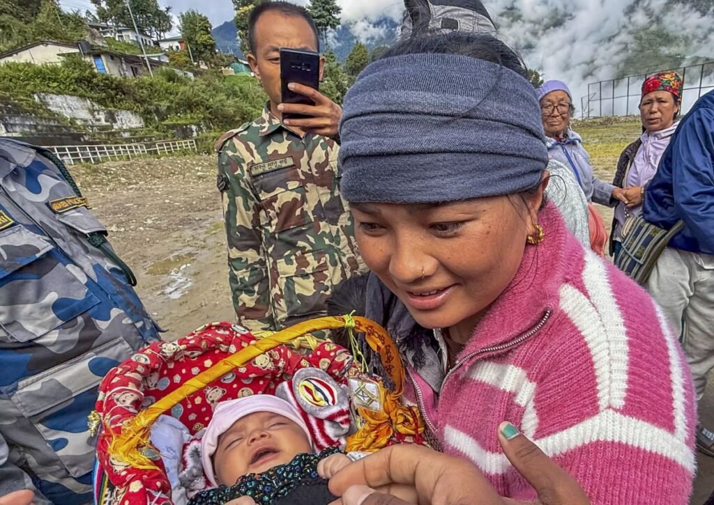45-day-old baby rescued alive from Rasuwa floods in Nepal - hope amid devastation